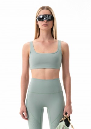 P.E Nation Amplify Sports Bra Iceberg Green | TVUBPEA-29