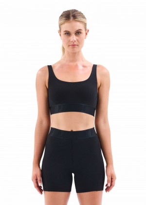 P.E Nation Backcheck Sports Bra Black | TQHVAJR-08