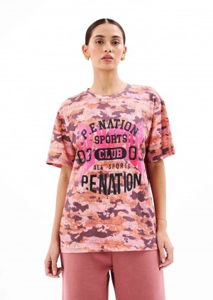 P.E Nation Cereus Tee Snake Camo Print | XICAQWG-73