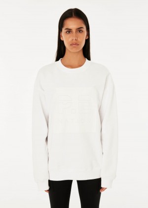 P.E Nation Cut Shot Sweat Optic White | LXAJGBT-47