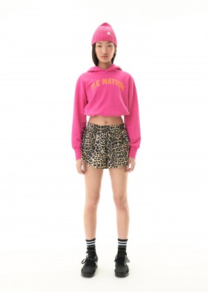 P.E Nation Defending Zone Hoodie Pink Glo | IXTVGPF-10