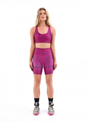 P.E Nation Empire Bike Short Geometric Print | UGMCPRQ-06