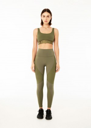 P.E Nation Free Play Full Length Legging Khaki | CRAUKQW-87