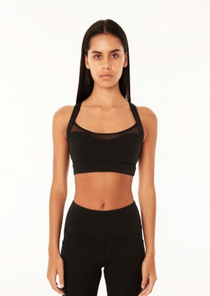 P.E Nation Freestyle Sports Bra Black | NJFVIOD-76