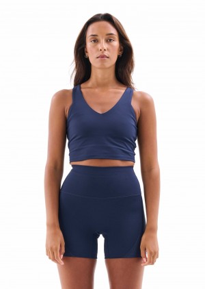 P.E Nation Full Count Sports Bra Dark Navy | BWREOJC-15