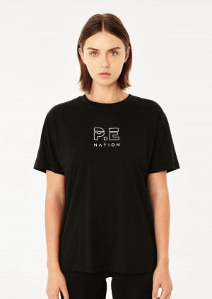 P.E Nation Heads Up Tee Black | NWPIVRZ-16