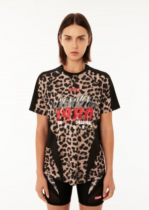 P.E Nation Lap Time Air Form Ss Tee Animal Print | ITXJVBY-60