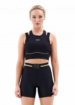 P.E Nation Phoenix Sports Bra Black | PEUJOBS-07