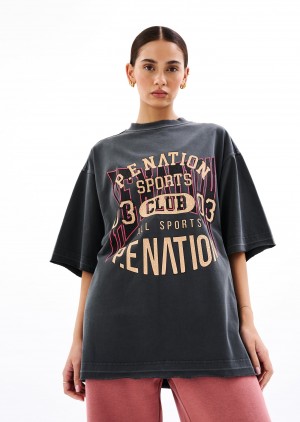 P.E Nation Pioneer Tee Dark Shadow | WVNABDK-25