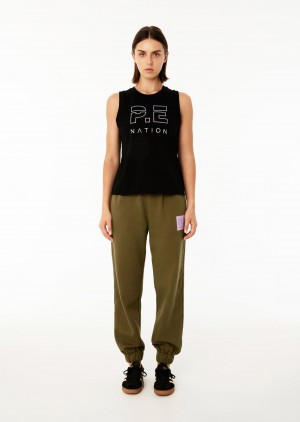 P.E Nation Sentimental Trackpant Khaki | IFMOGBE-61