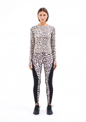 P.E Nation Slalom Printed Legging Leopard | IHKBDAE-20