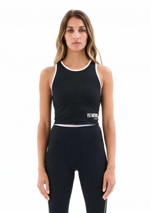 P.E Nation Tempo Sports Bra Black | GDXRYQM-40