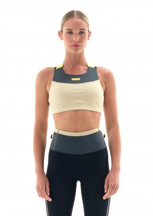 P.E Nation Transmission Sports Bra Charcoal | ZWHTUQA-91