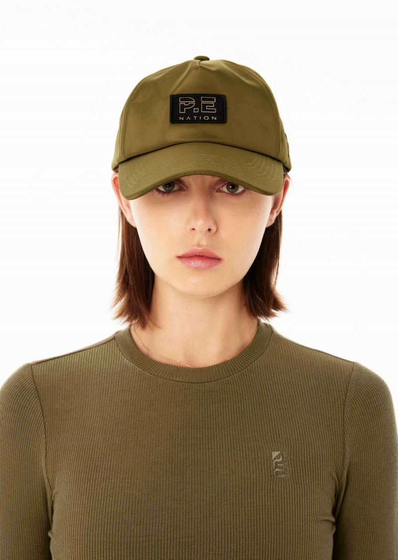 P.E Nation A Frame Cap Khaki | WYZEGRK-46