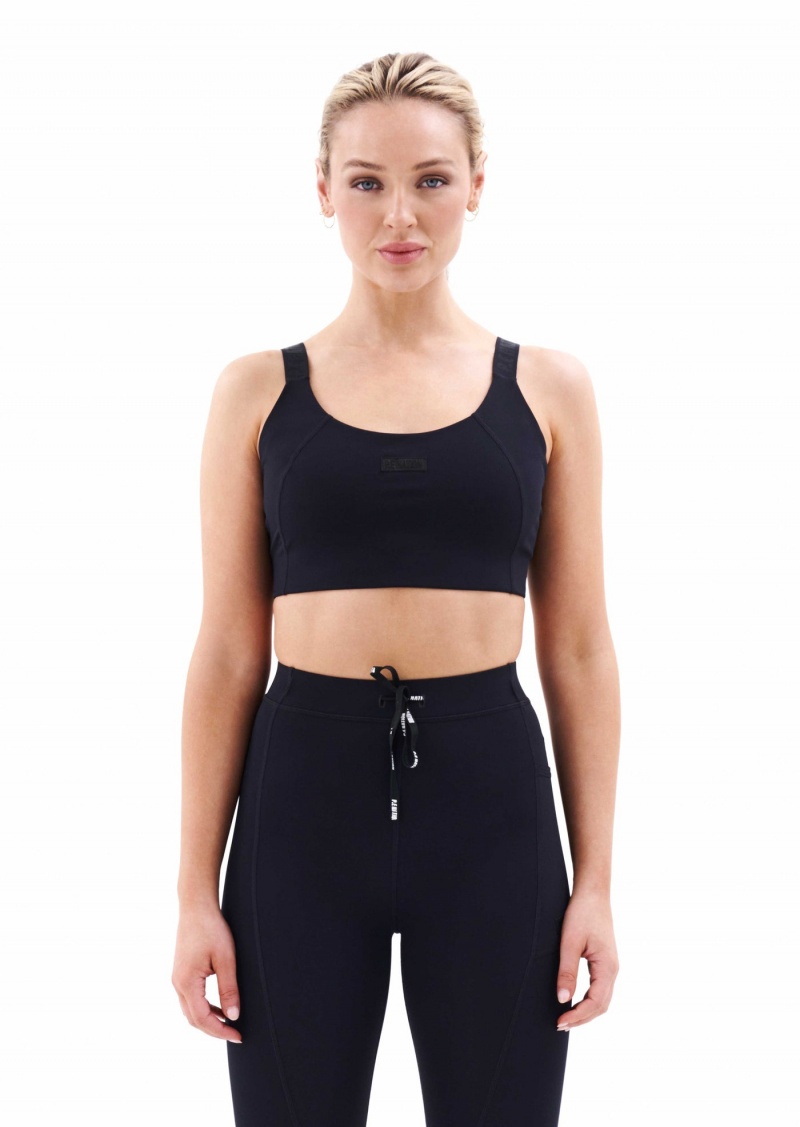 P.E Nation Adrenaline Sports Bra Black | HWSBUOF-07