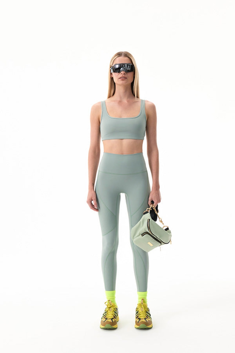 P.E Nation Amplify Sports Bra Iceberg Green | TVUBPEA-29