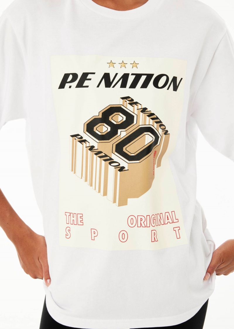 P.E Nation BEGINNING TEE OPTIC White | VFLXMWQ-74