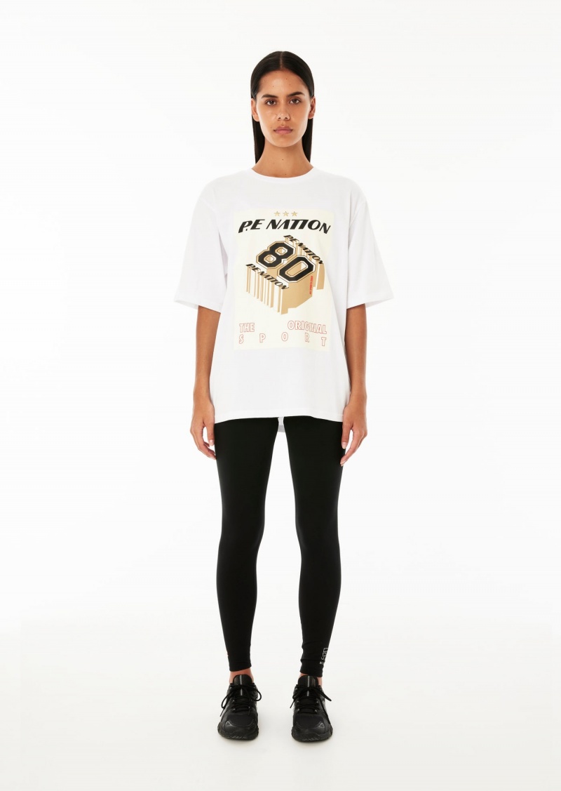 P.E Nation BEGINNING TEE OPTIC White | VFLXMWQ-74