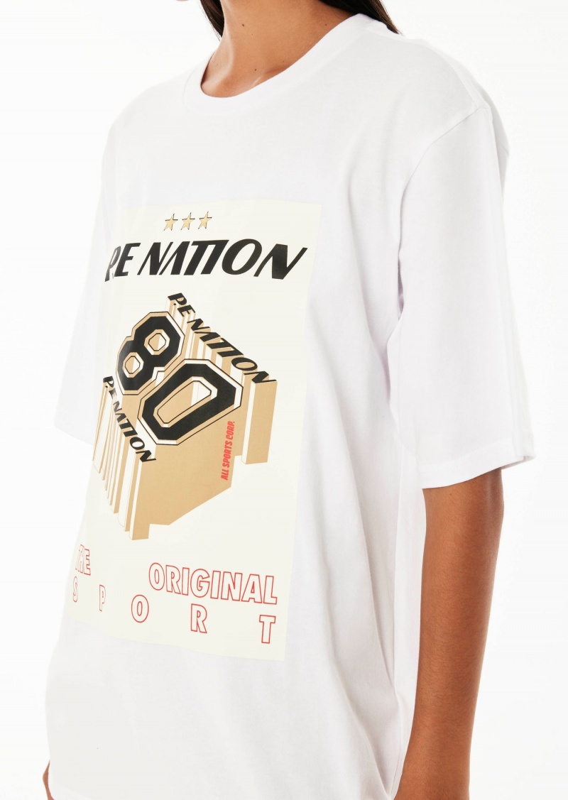 P.E Nation BEGINNING TEE OPTIC White | VFLXMWQ-74