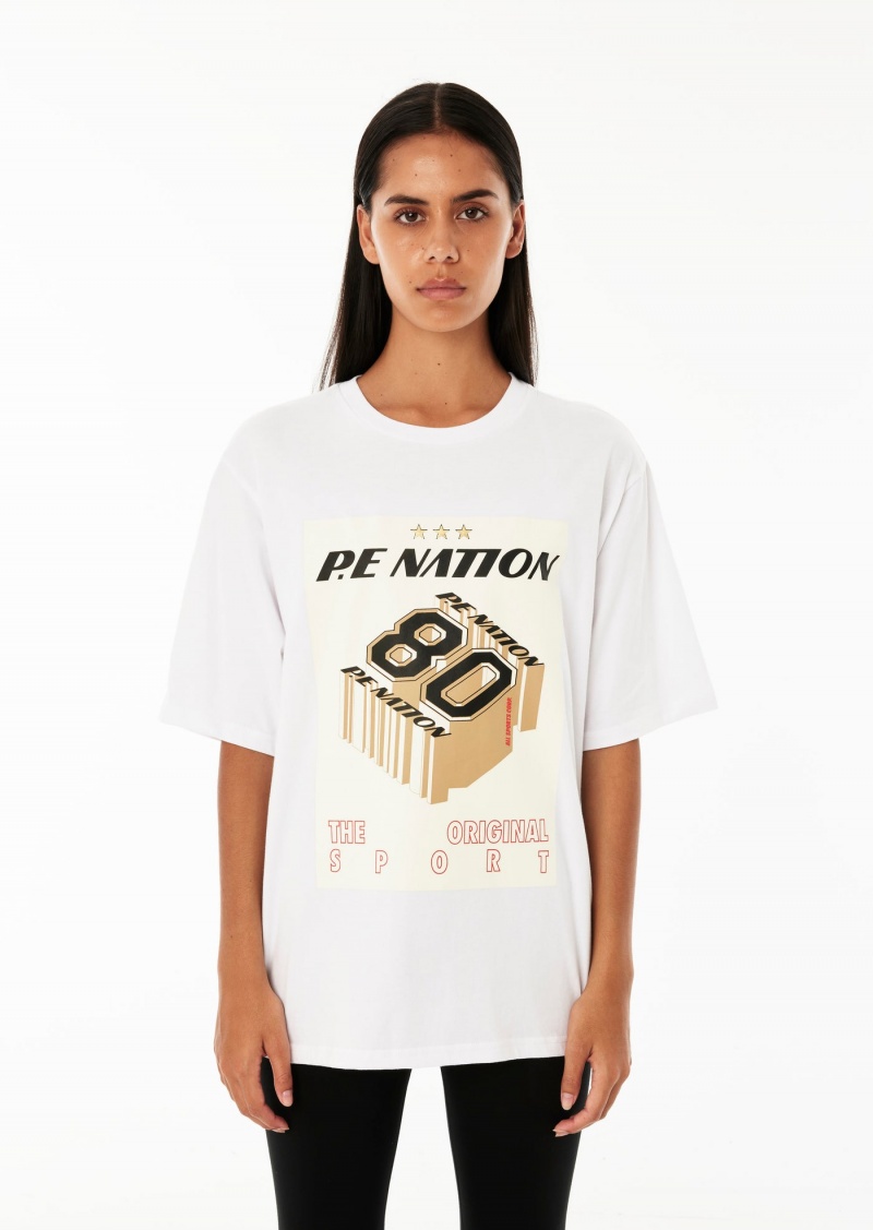 P.E Nation BEGINNING TEE OPTIC White | VFLXMWQ-74