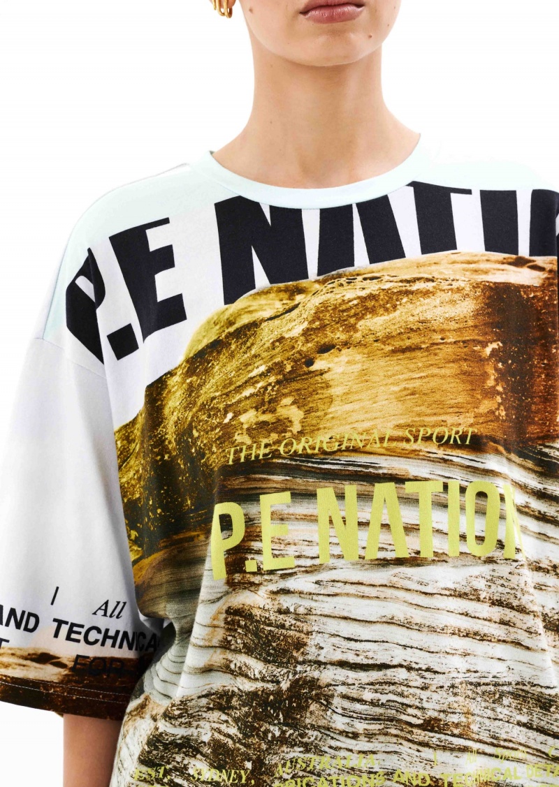 P.E Nation Bermuda Tee Scene Print | XLJHAOV-03