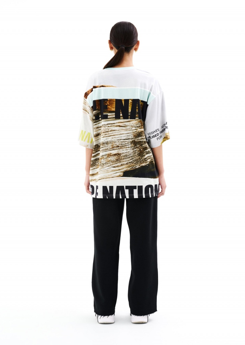 P.E Nation Bermuda Tee Scene Print | XLJHAOV-03