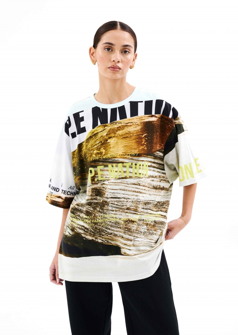 P.E Nation Bermuda Tee Scene Print | XLJHAOV-03