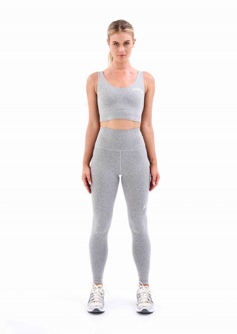 P.E Nation Camino Legging Grey Marl | MZGEHFI-31