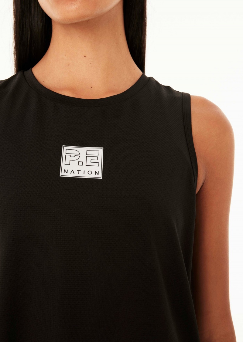 P.E Nation Crossover Air Form Tank Black | ZOWNISC-06