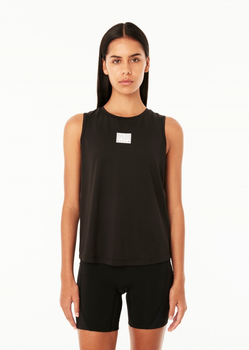 P.E Nation Crossover Air Form Tank Black | ZOWNISC-06