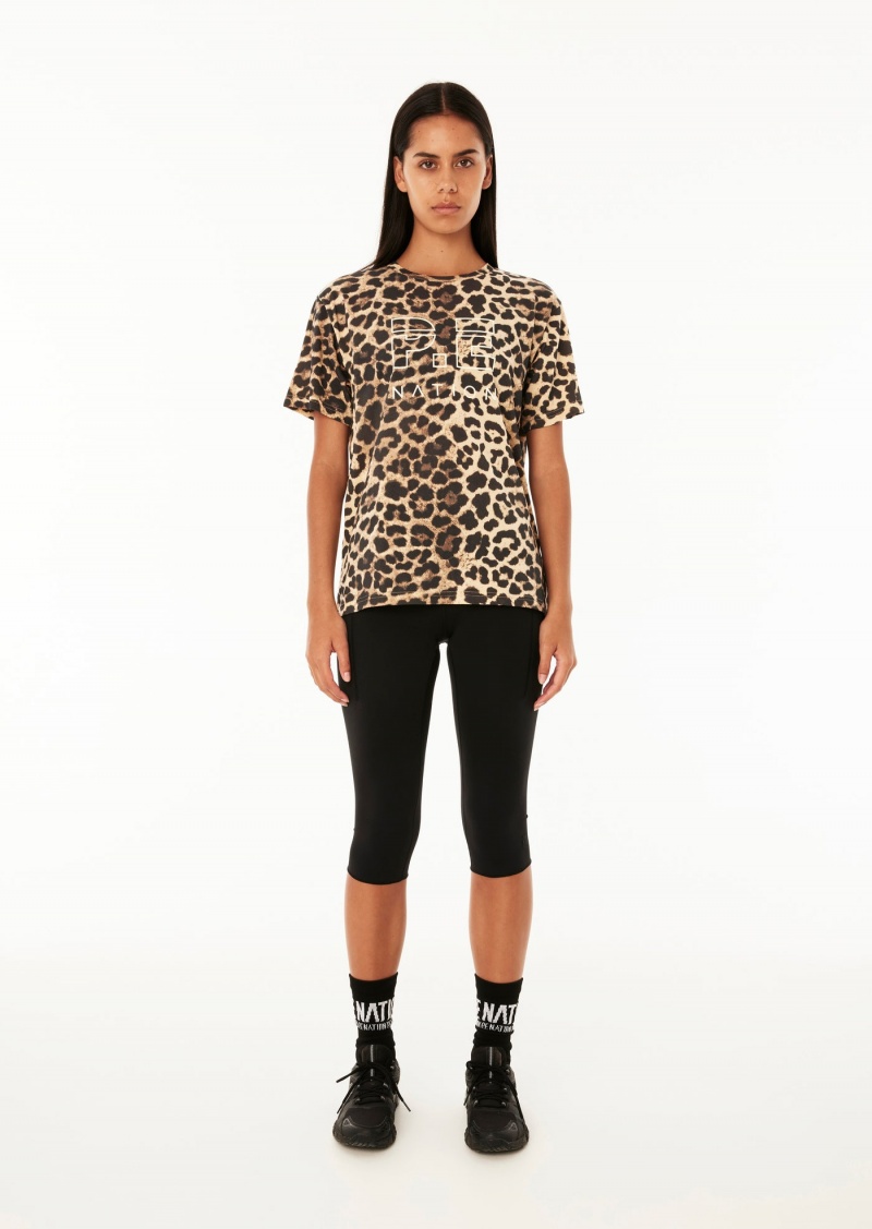 P.E Nation Downforce Ss Tee Animal Print | OVEQRIU-26