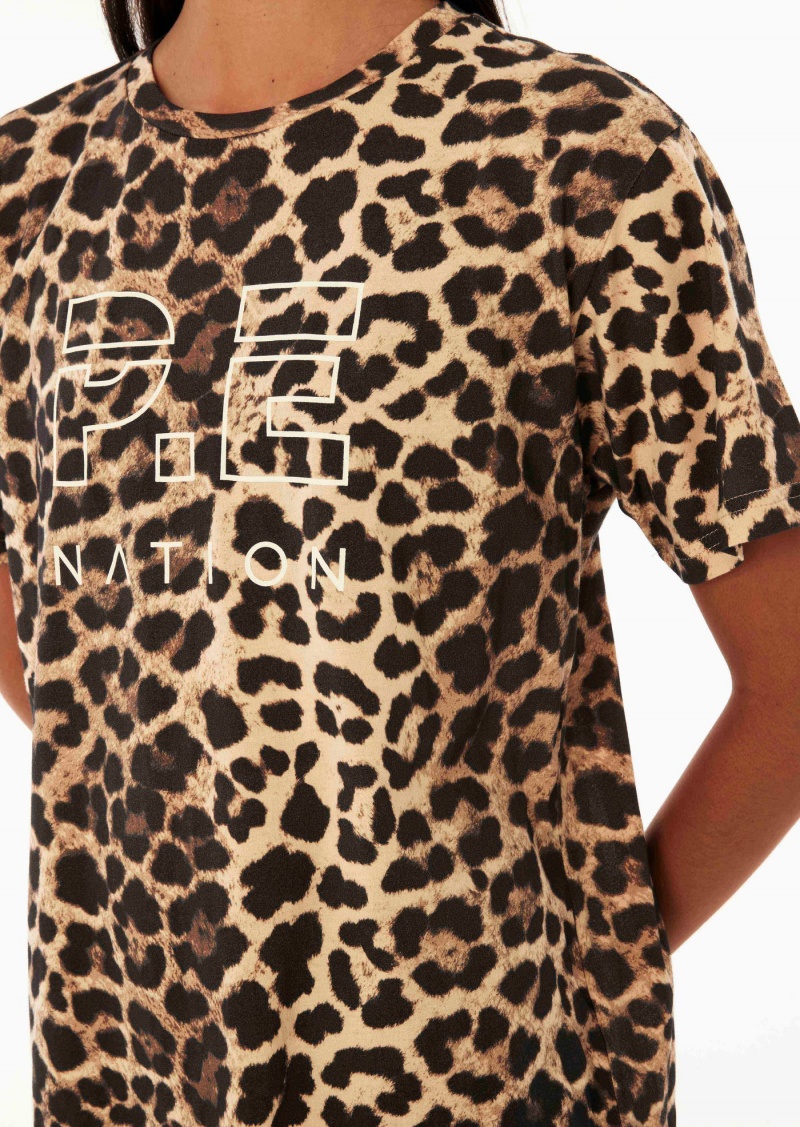 P.E Nation Downforce Ss Tee Animal Print | OVEQRIU-26