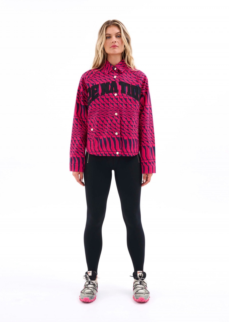 P.E Nation Empire Jacket Geometric Print | OWXKUHB-23