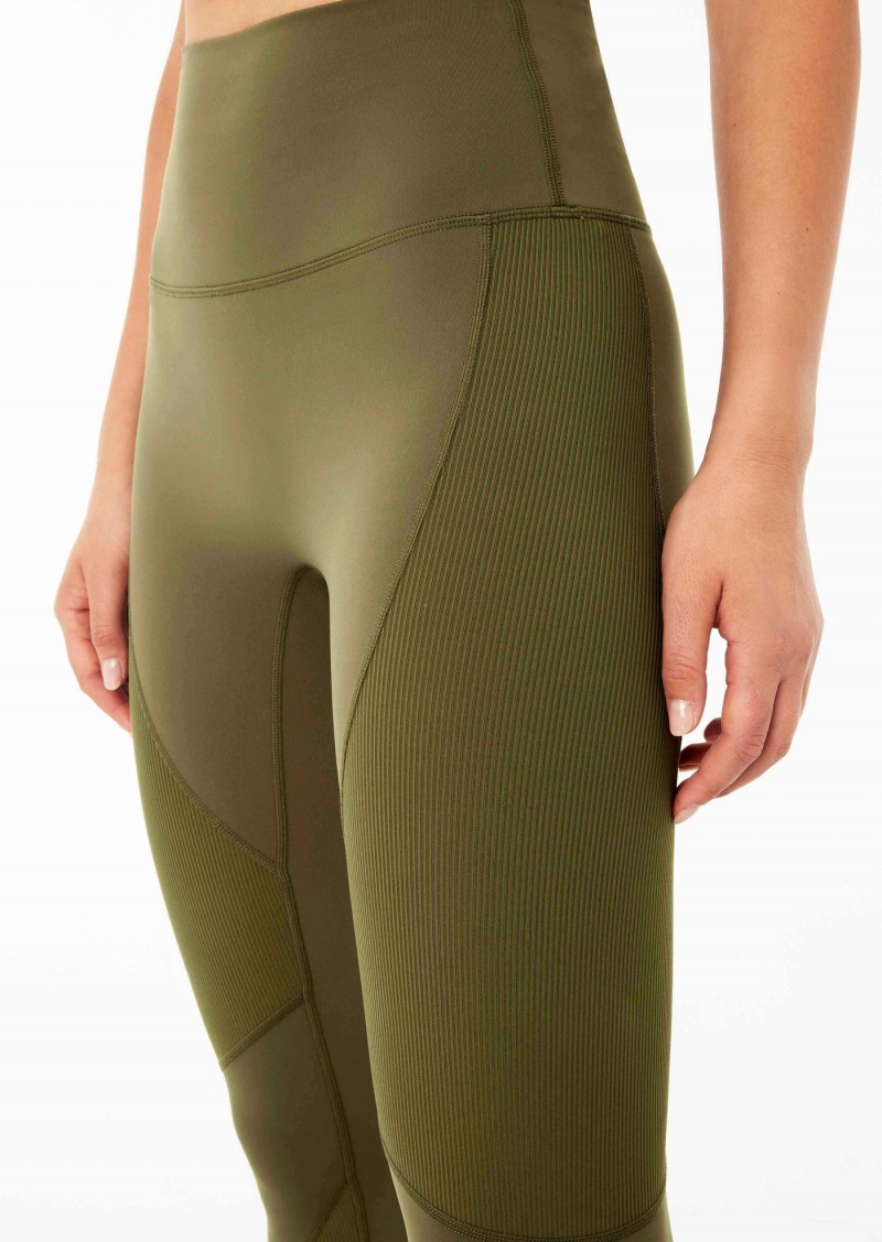 P.E Nation Free Play Full Length Legging Khaki | CRAUKQW-87