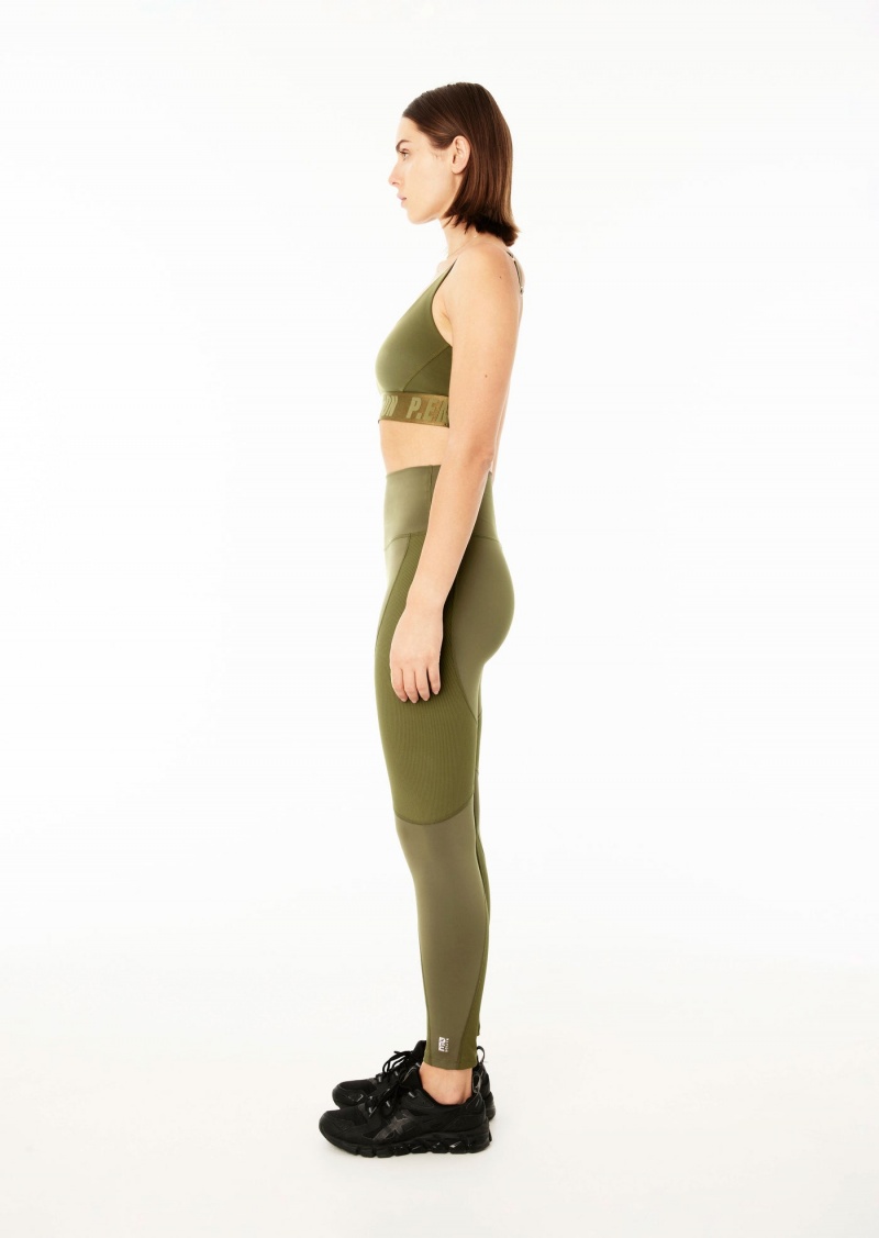 P.E Nation Free Play Full Length Legging Khaki | CRAUKQW-87