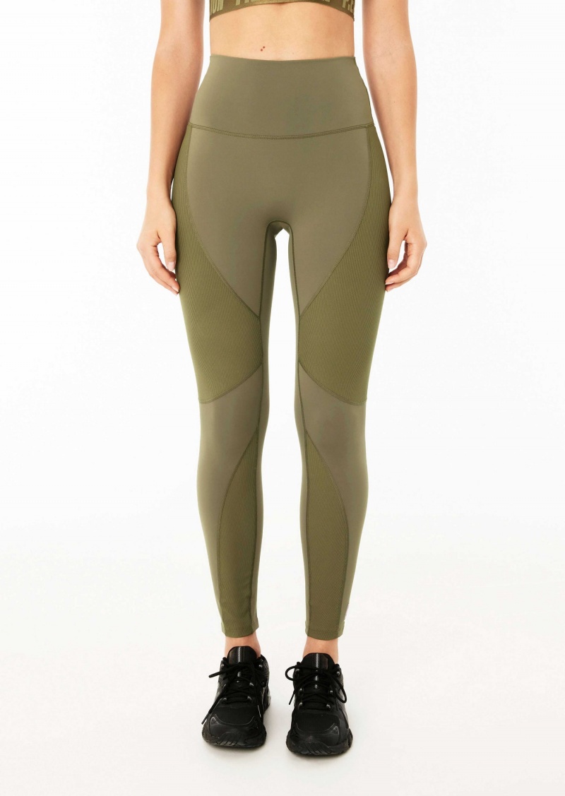 P.E Nation Free Play Full Length Legging Khaki | CRAUKQW-87