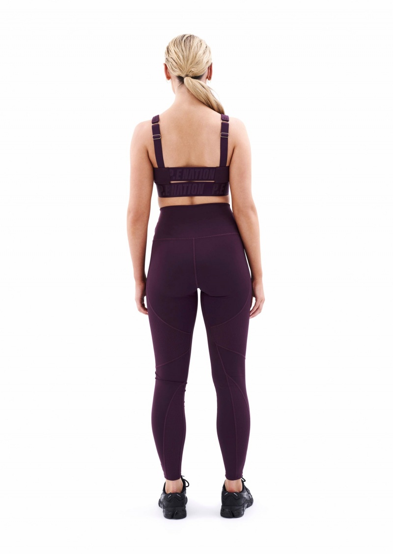 P.E Nation Free Play Legging Potent Purple | BYXWALV-54