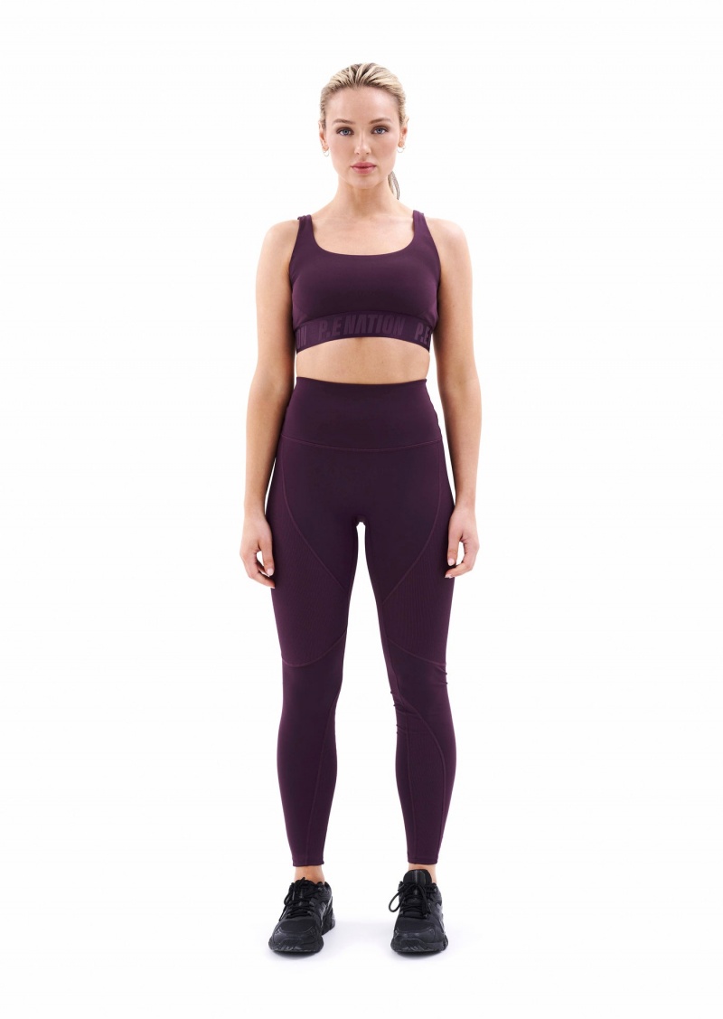 P.E Nation Free Play Legging Potent Purple | BYXWALV-54