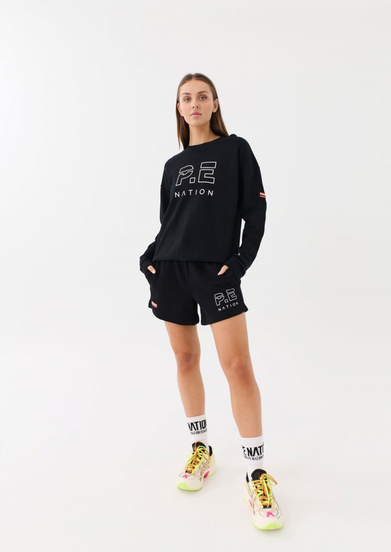 P.E Nation Heads Up Sweat Black | ZKSIFMU-89