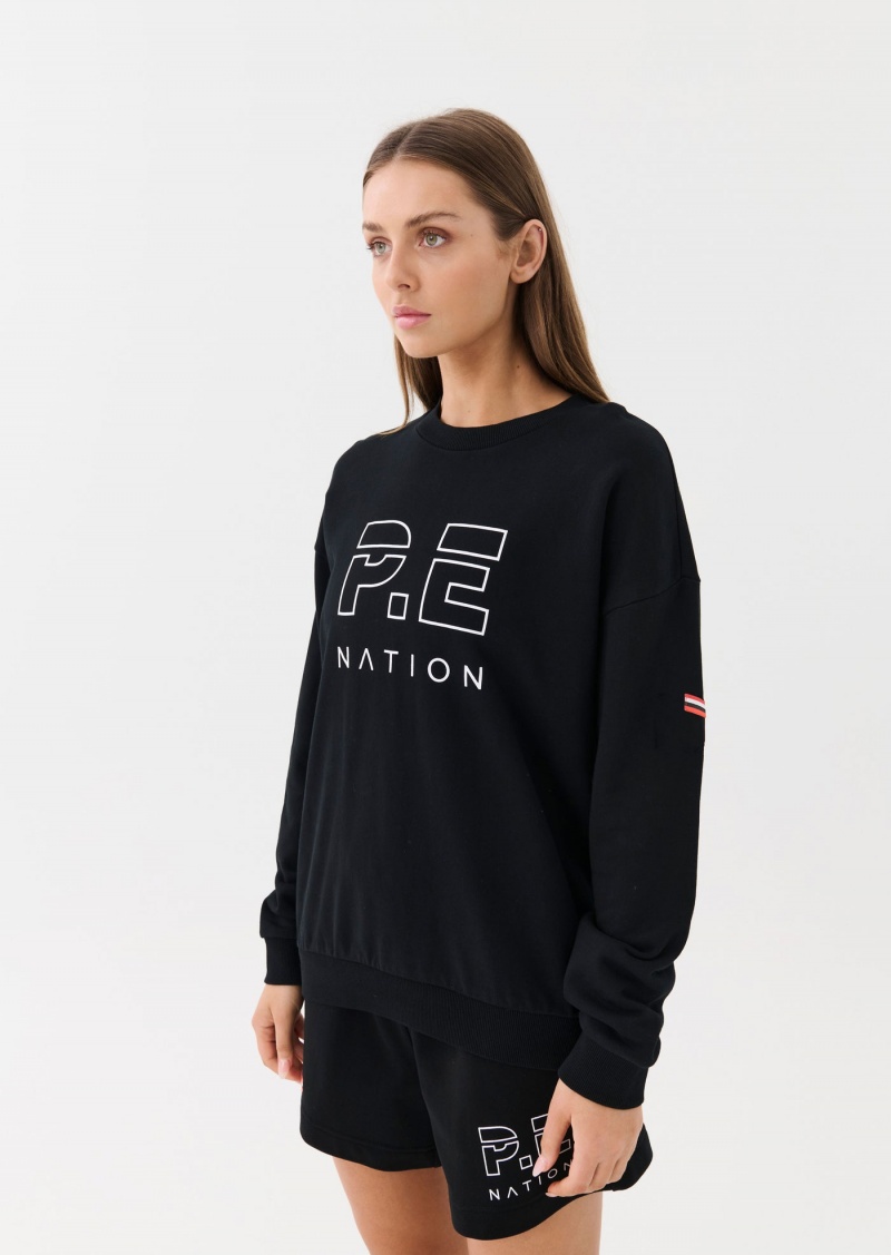 P.E Nation Heads Up Sweat Black | ZKSIFMU-89