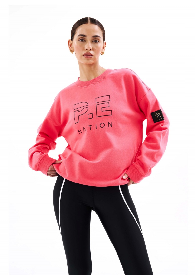 P.E Nation Heads Up Sweat Diva Pink | RHXIYNV-21