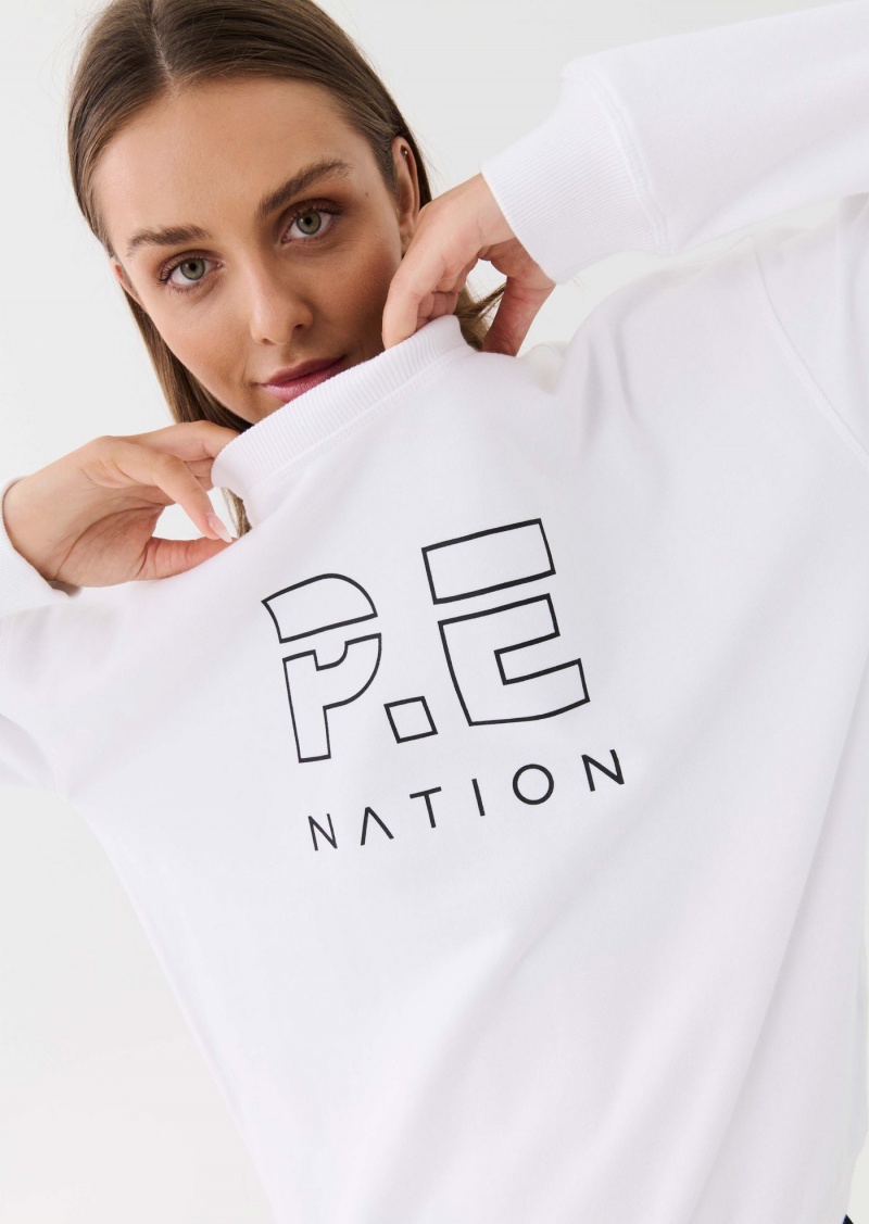 P.E Nation Heads Up Sweat White | WZUTRFO-50