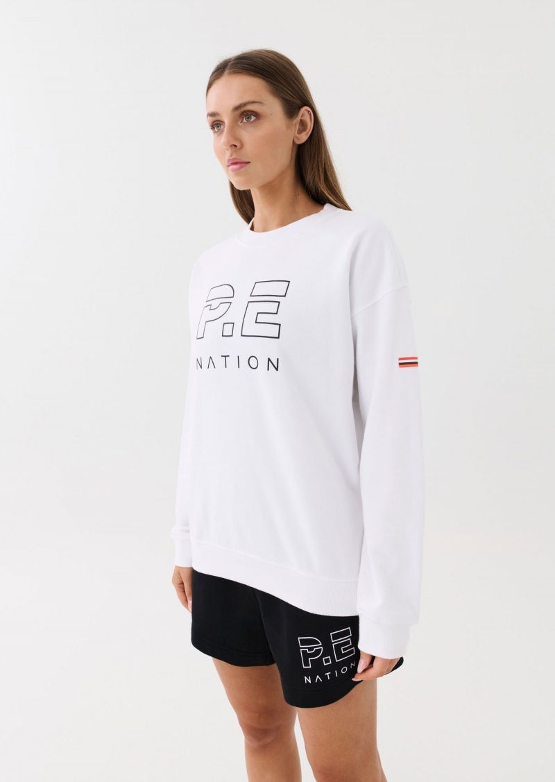 P.E Nation Heads Up Sweat White | WZUTRFO-50