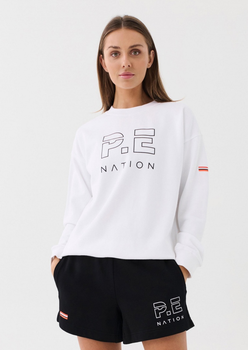 P.E Nation Heads Up Sweat White | WZUTRFO-50