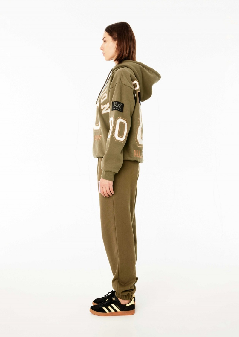 P.E Nation Hyperspeed Hoodie Khaki | DCRZFVG-97