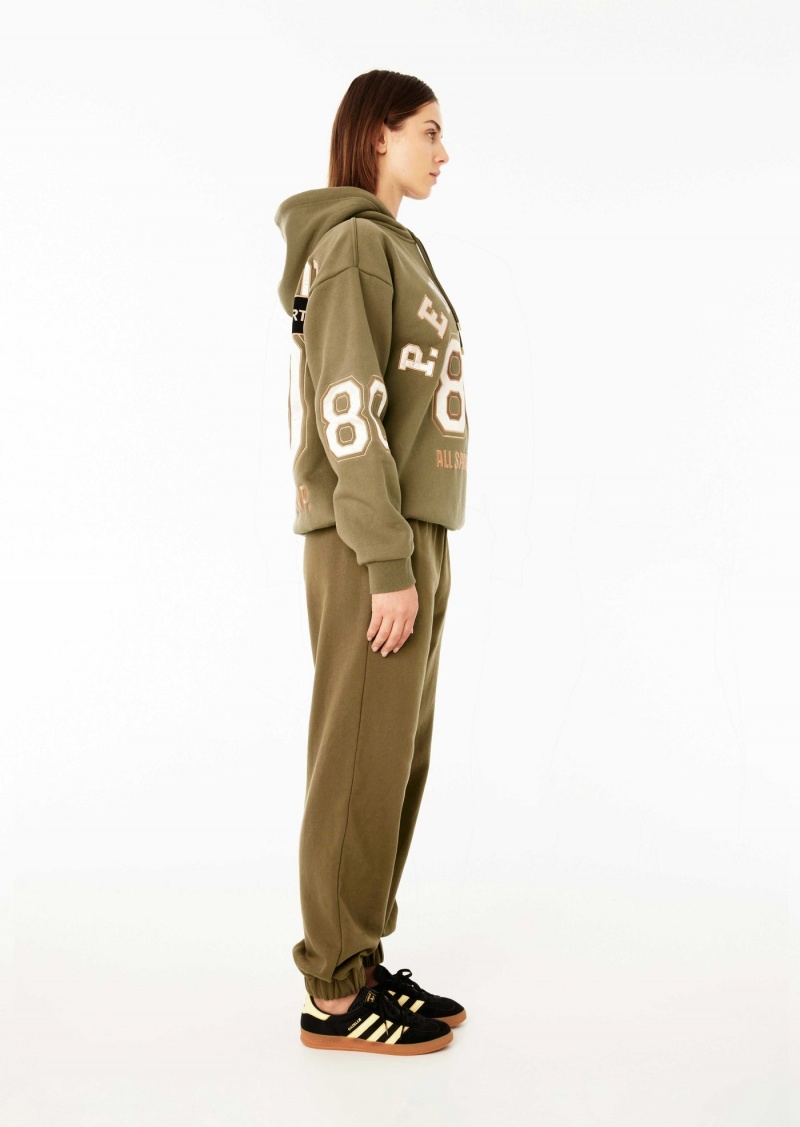 P.E Nation Hyperspeed Hoodie Khaki | DCRZFVG-97