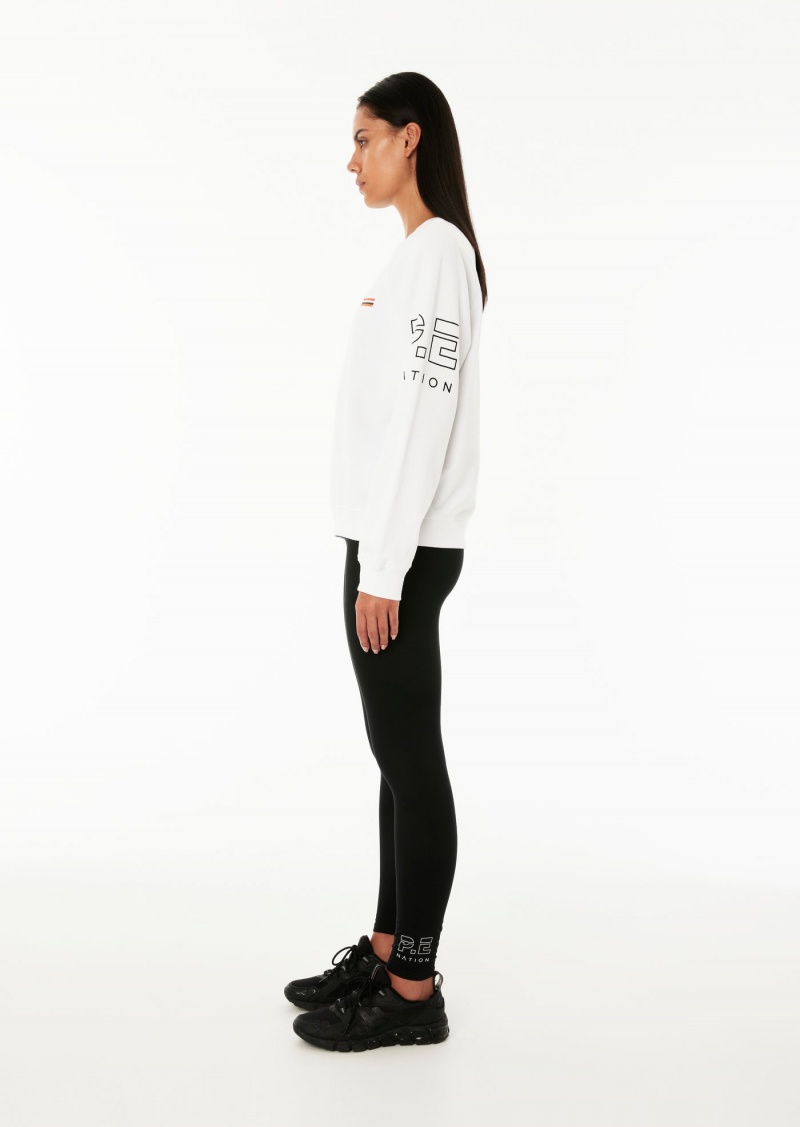 P.E Nation Moneyball Sweat White | UAZGCLK-08