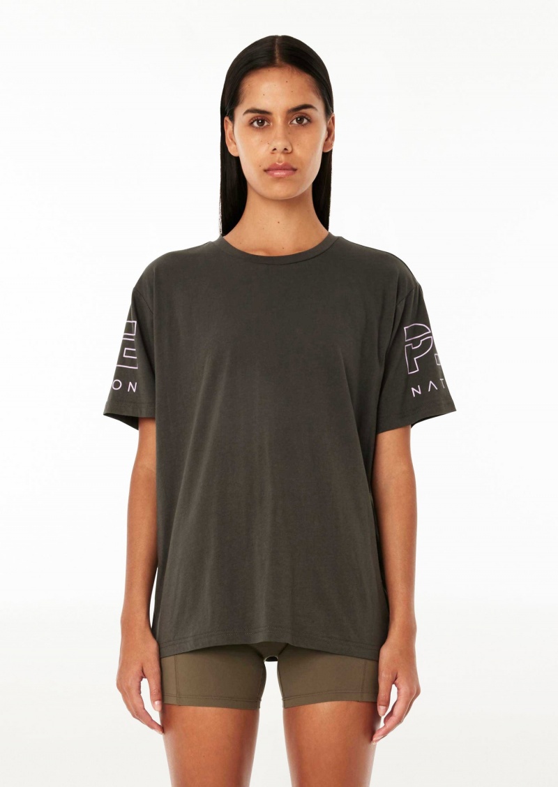 P.E Nation Moneyball Tee Dark Shadow | EMSHFAJ-01