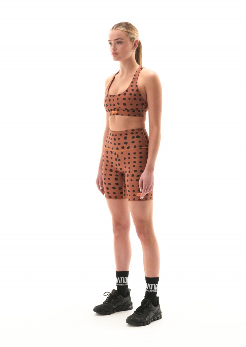 P.E Nation Monterosa Sports Bra Animal Spot | JRXQACH-26