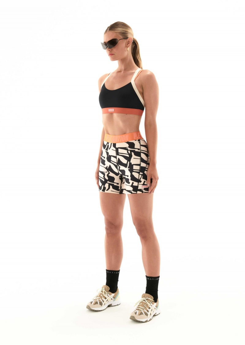 P.E Nation Oakmont Sports Bra Black | NVUXTQG-65